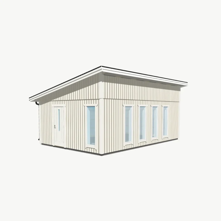 Vapaa-ajan asunto 4,8×7,2m pulpettikatolla