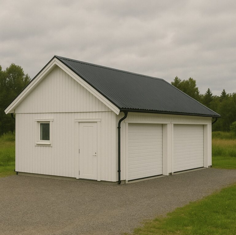 Kahden auton autotalli 7,2x7,2m